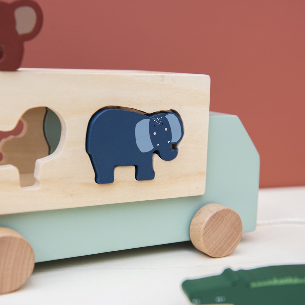 Wooden animal truck